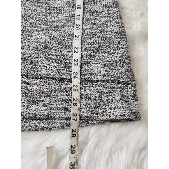 Merona Womens Tunic Sweater Black White Marled Long Sleeve Cowl Neck Pullover M - Picture 4 of 6